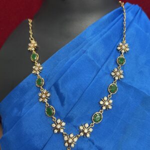 Panchaloham Diamond Imitation Necklace with Earrings