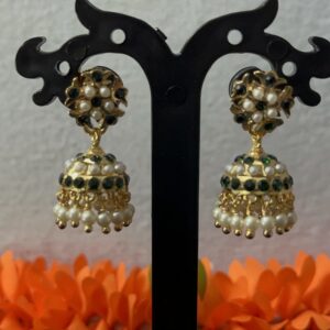 Panchaloham Green Stone Muvva Detachable Hangings