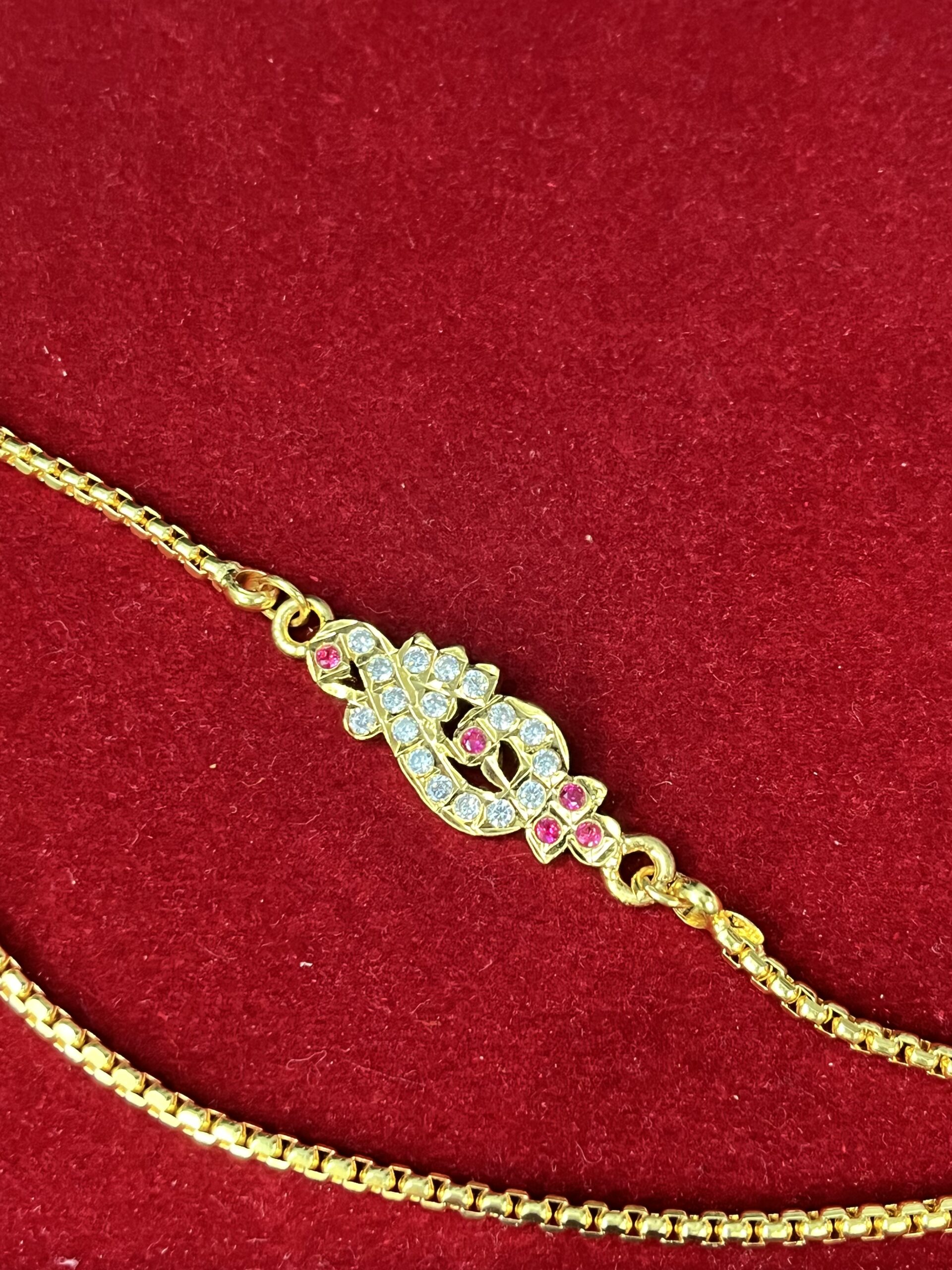 Pure Panchaloham Chandraharam with Single Locket-1 - Image 2