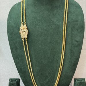 Pure Panchaloham Chandraharam with Double Lakshmidevi Locket 2