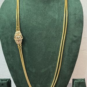 Pure Panchaloham Chandraharam with Double Lakshmidevi Locket