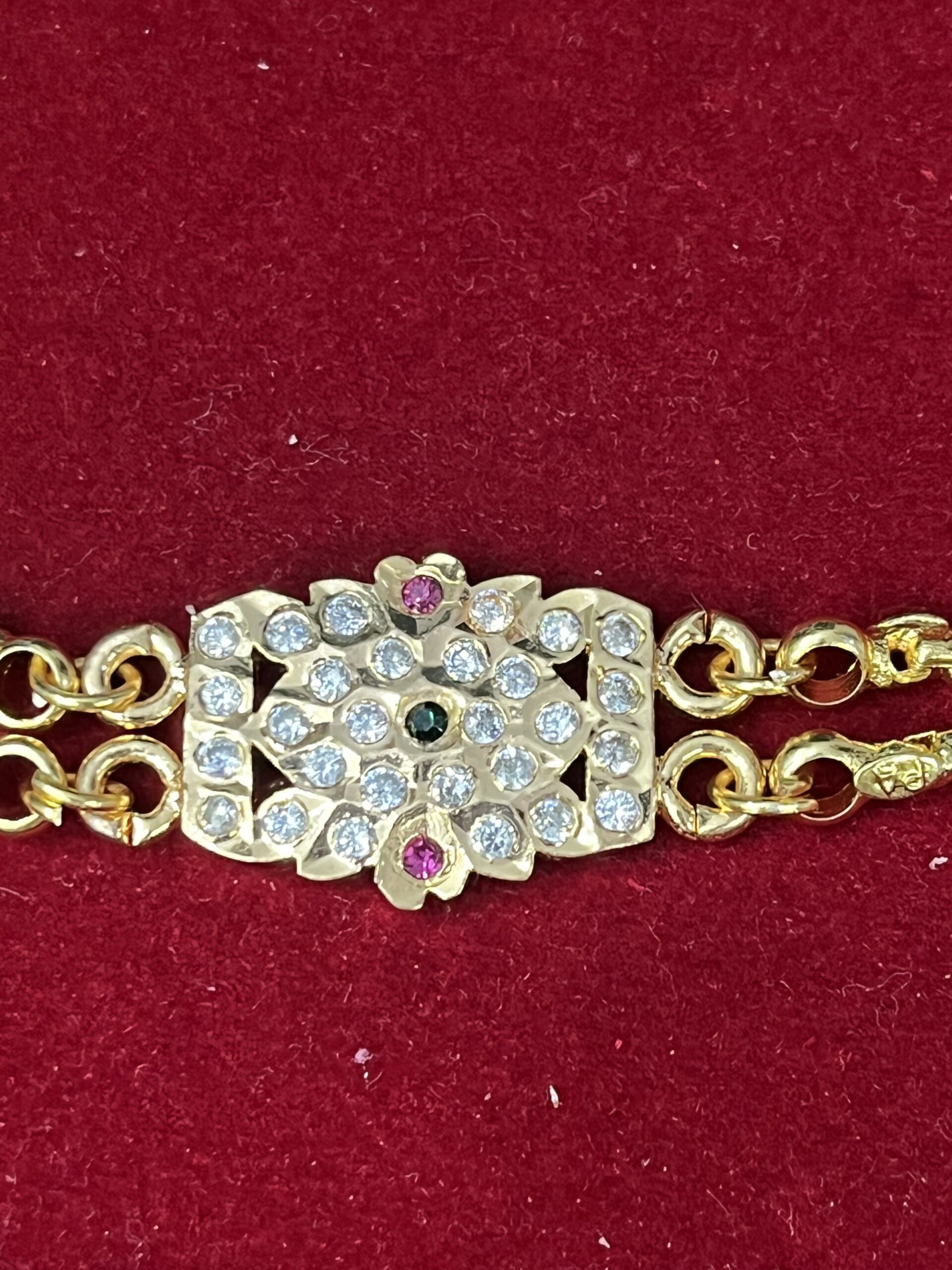 Pure Panchaloham Chandraharam with Double Locket - Image 3