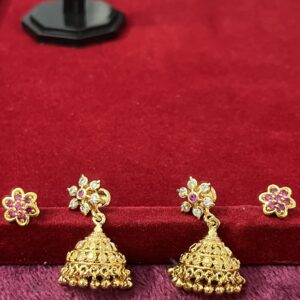 Panchaloham  Detachable Butta Hanging Earrings – Combo Offer