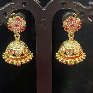 Panchaloham Detachable Butta Hanging Earrings-1