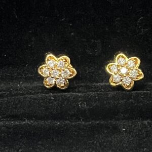 Pure Panchaloham White Stone Earrings