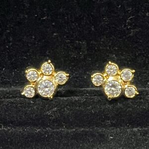 Pure Panchaloham White Stone Studs cum Earrings-5
