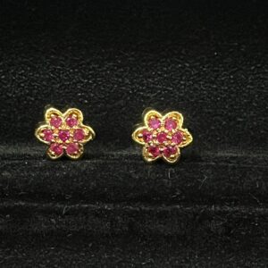 Pure Panchaloham Pink Stone Earrings