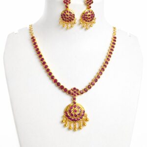 Panchaloham ruby necklace